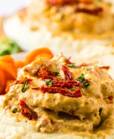 Slow Cooker Marry Me Porkchops plated