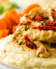 Slow Cooker Marry Me Porkchops plated
