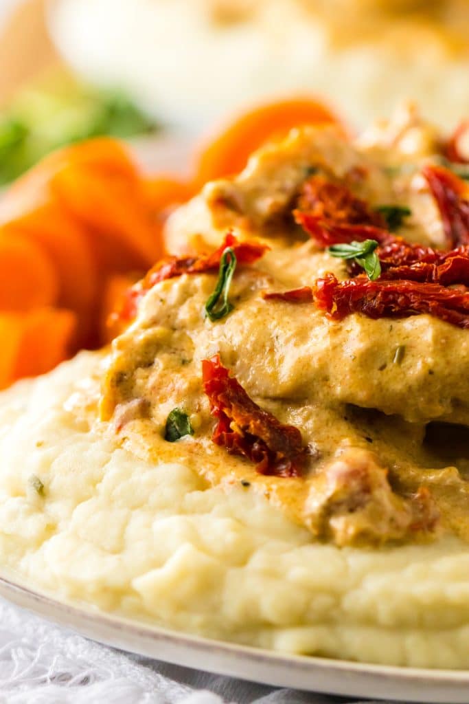 Slow Cooker Marry Me Porkchops plated