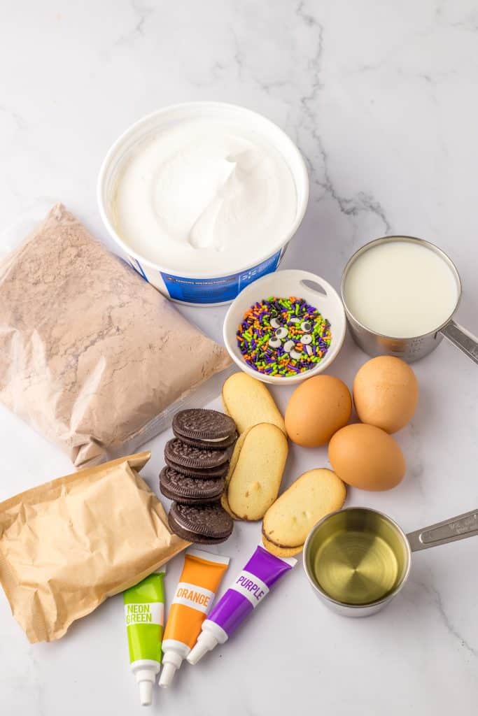 Graveyard Pudding Cups ingredients