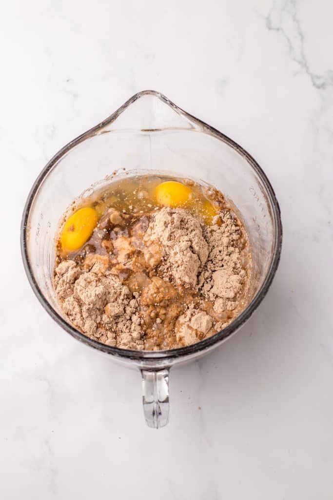 Graveyard Pudding Cups batter in bowl