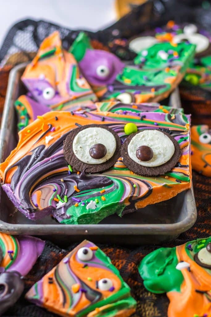 Halloween Bark plated