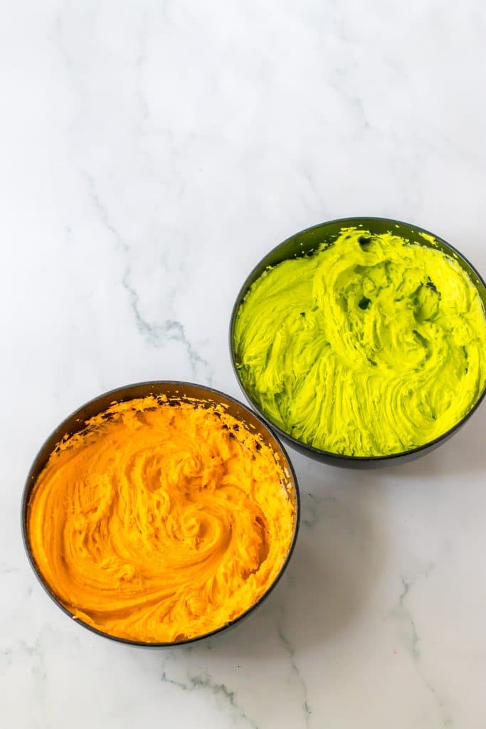 Halloween Sugar Cookie Bars batter