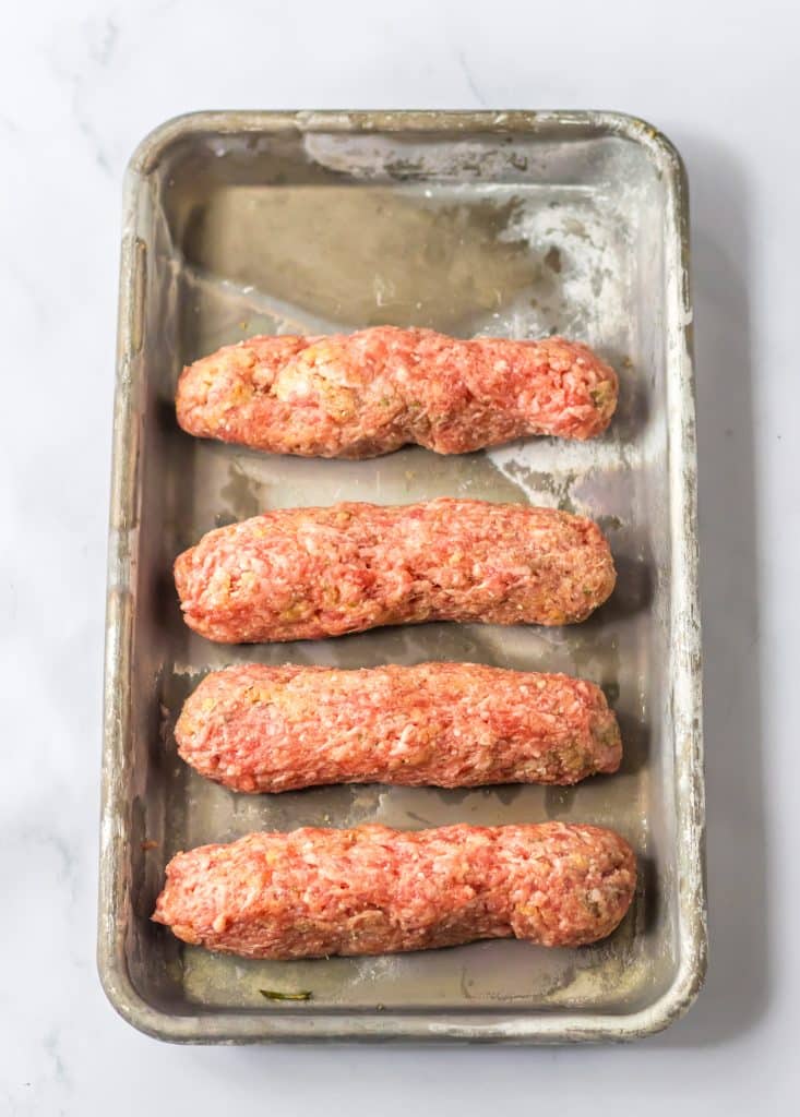 Mummy Meatballs uncooked