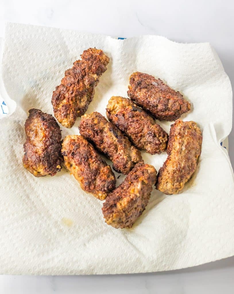 Mummy Meatballs cooked