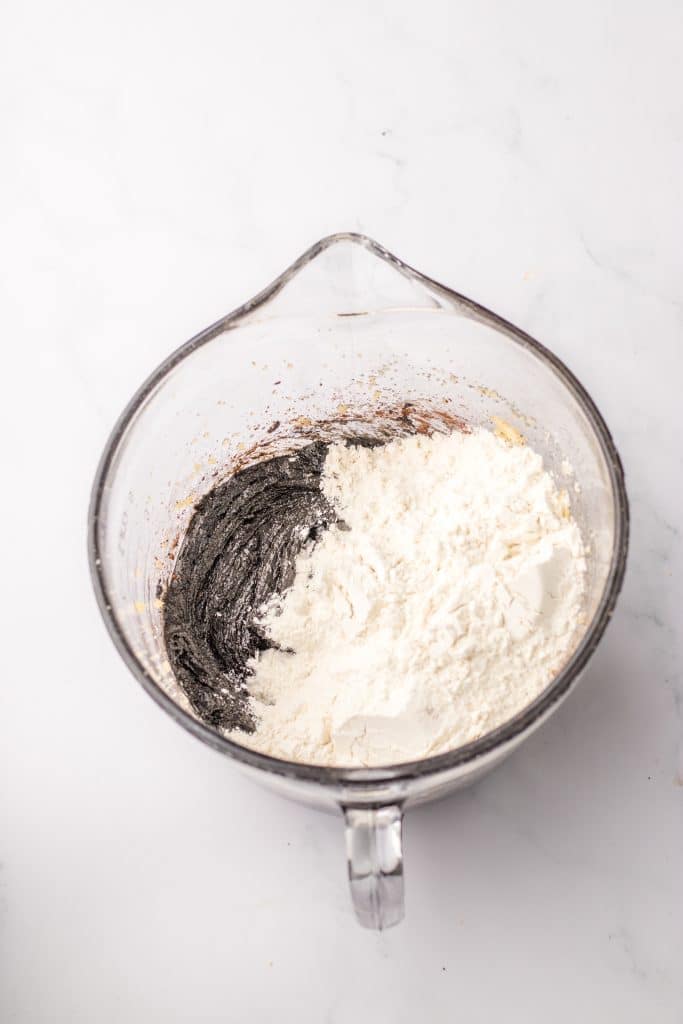 Stuffed Black Velvet Cookies batter