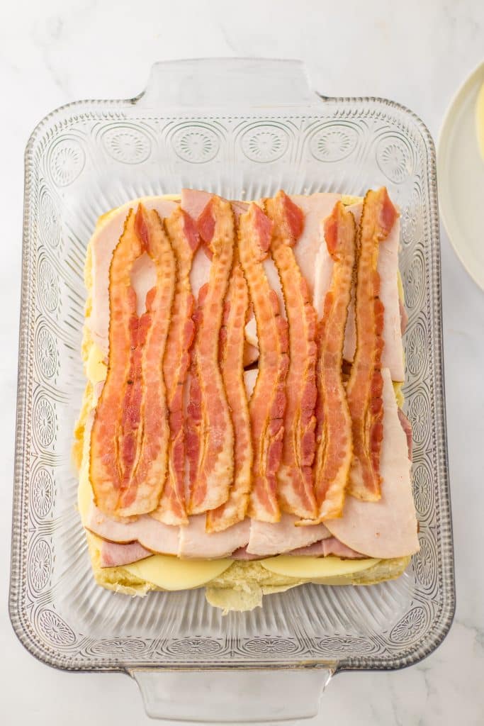 Cranberry Club Sliders bacon layer