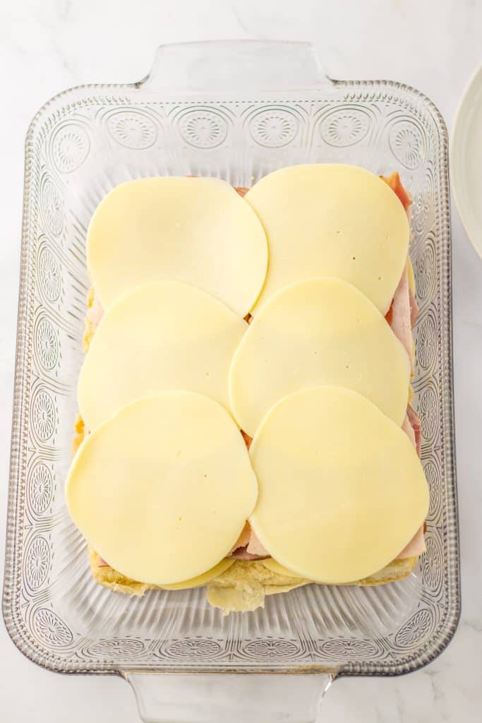 Cranberry Club Sliders provolone layer