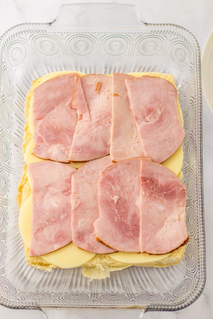 Cranberry Club Sliders ham layer