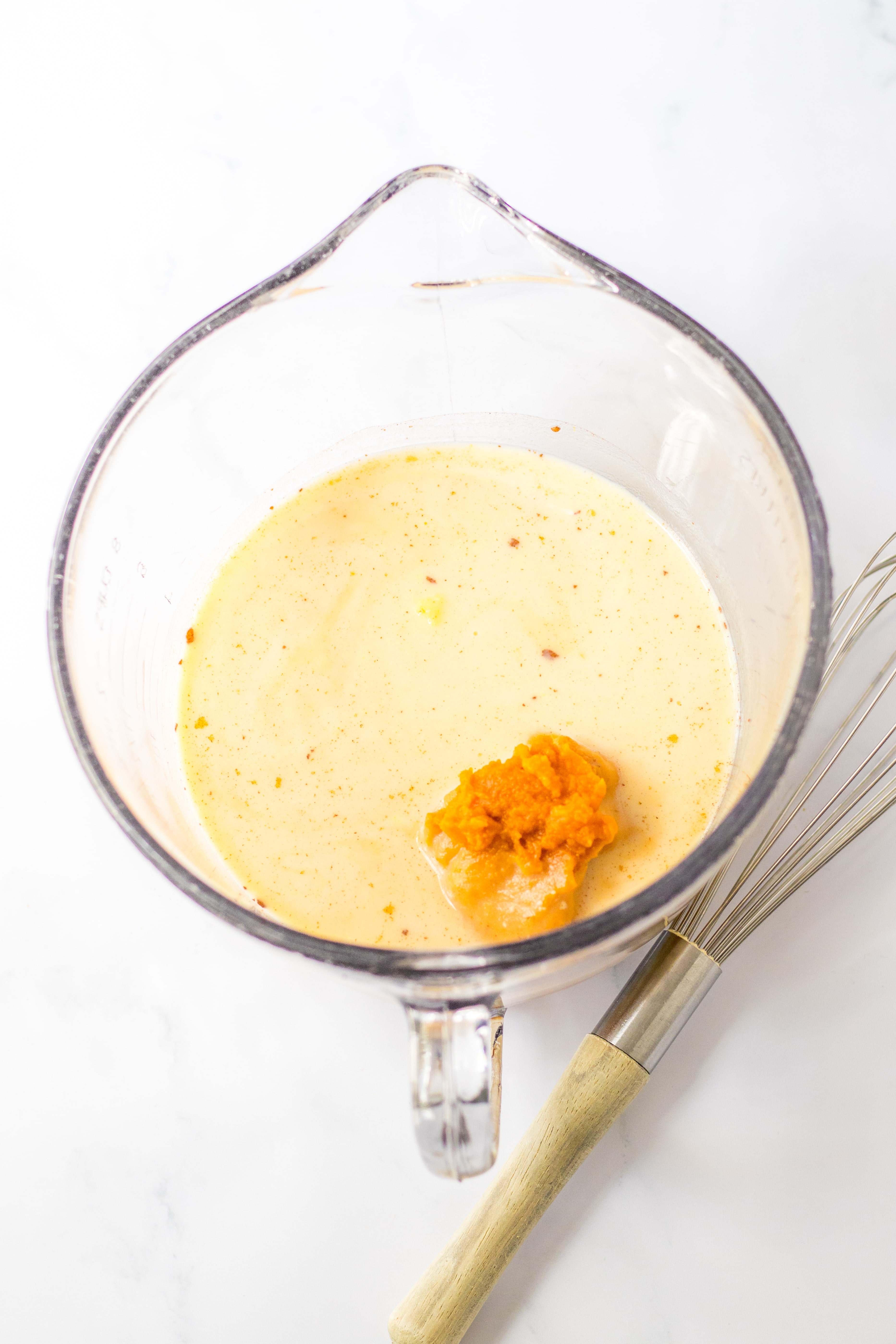 Pumpkin Pie Pudding Shots ingredients in bowl