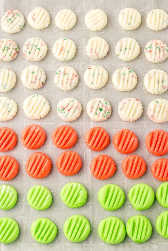 Christmas Cream Cheese Mints completed