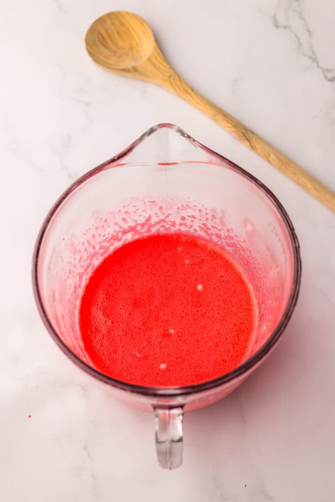 Christmas Jello Roll Ups mixed up