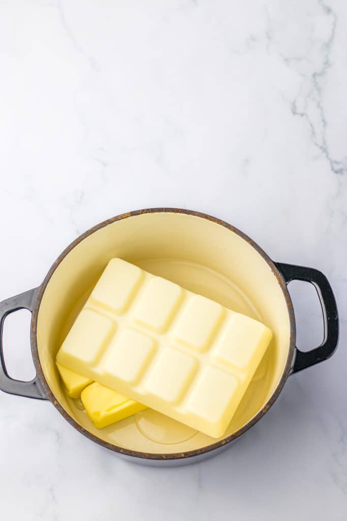 Christmas Rocky Road Candy in pot