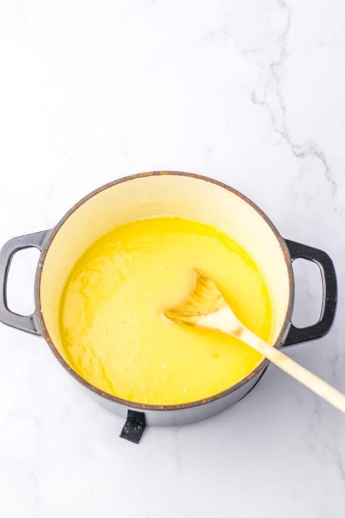 Christmas Rocky Road Candy chocolate melted