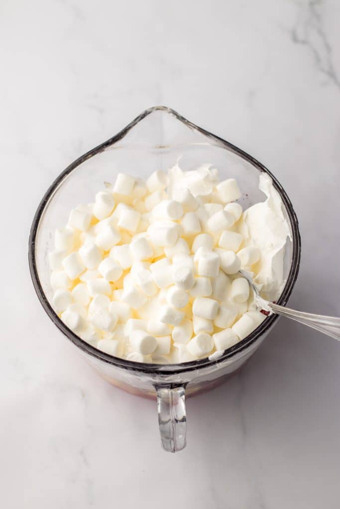 Cranberry Fluff ingredients in a bowl