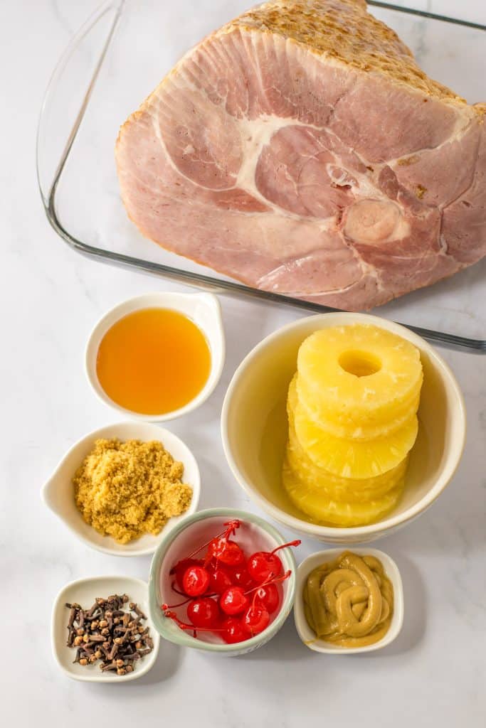 Old Fashion Holiday Glazed Ham ingredients