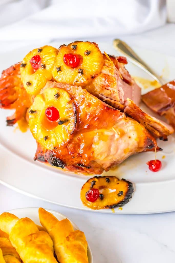 Old Fashion Holiday Glazed Ham whole