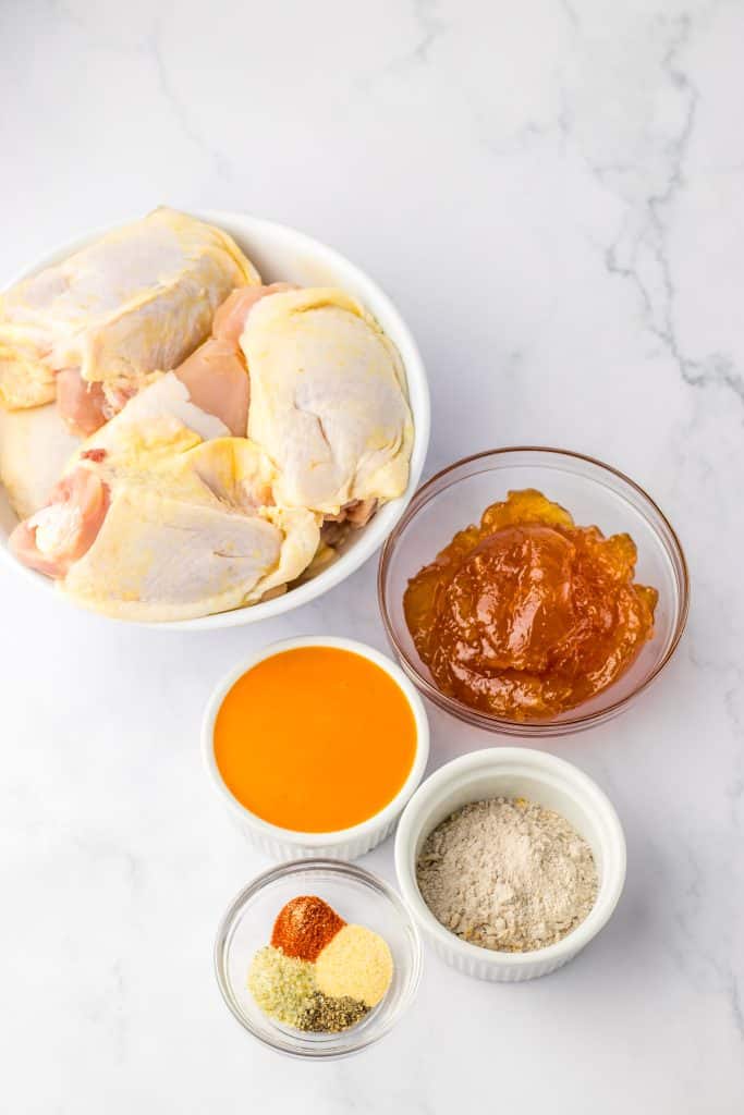 Slow Cooker Apricot Chicken ingredients