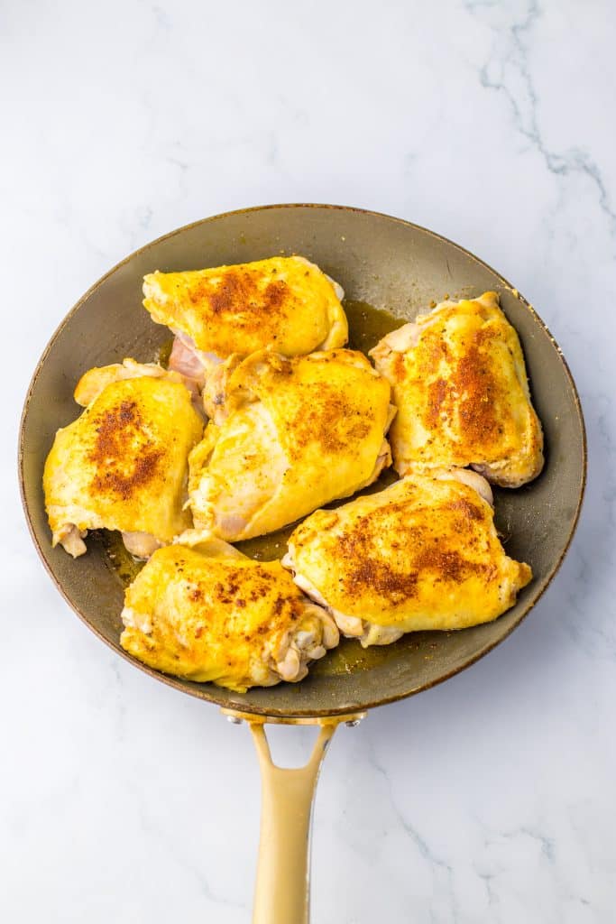 Slow Cooker Apricot Chicken in pan