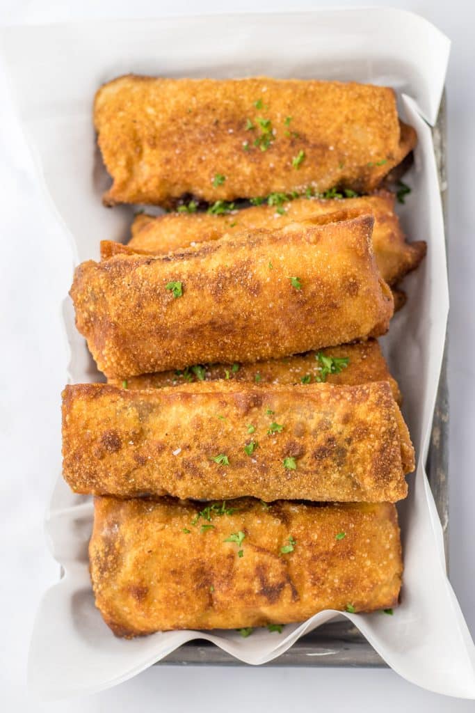 Thanksgiving Egg Rolls fried