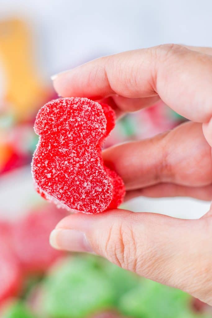 Christmas Gumdrops in hand