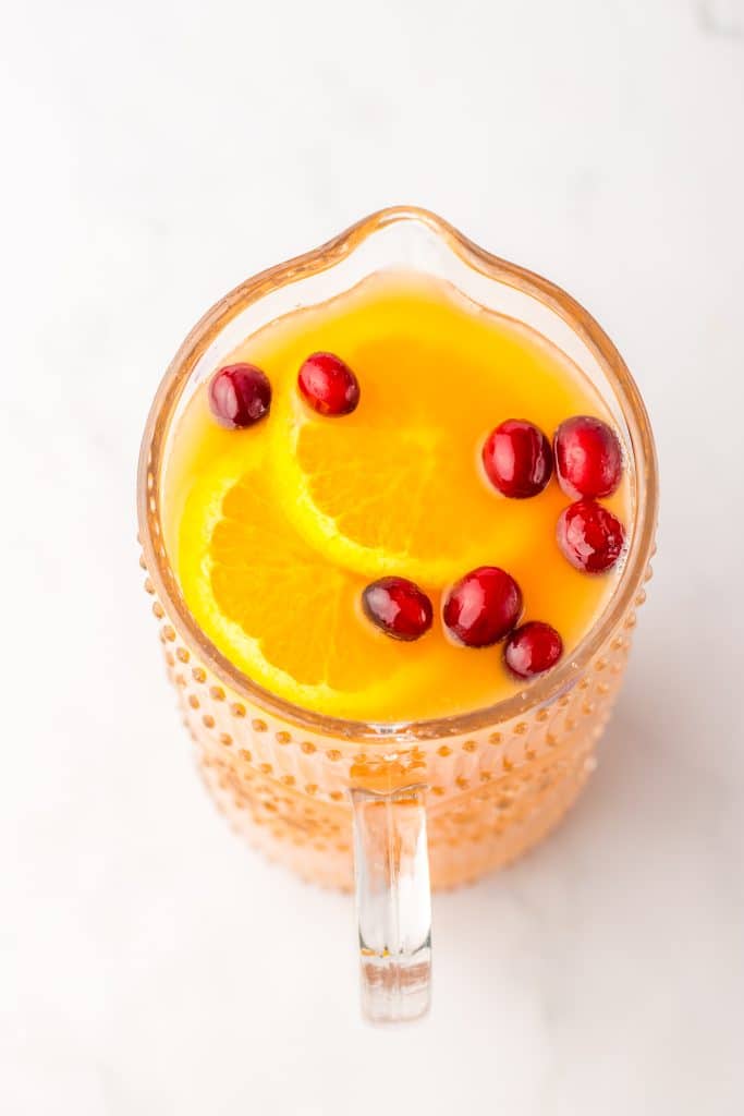 Christmas Morning Punch in pitcher