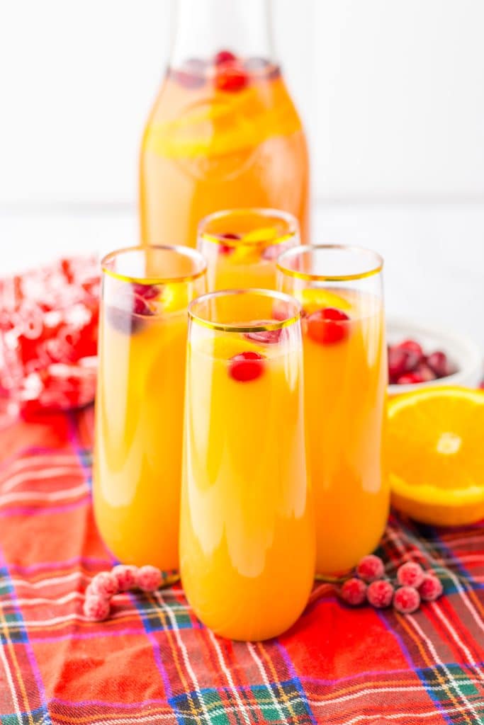 Christmas Morning Punch in glasses