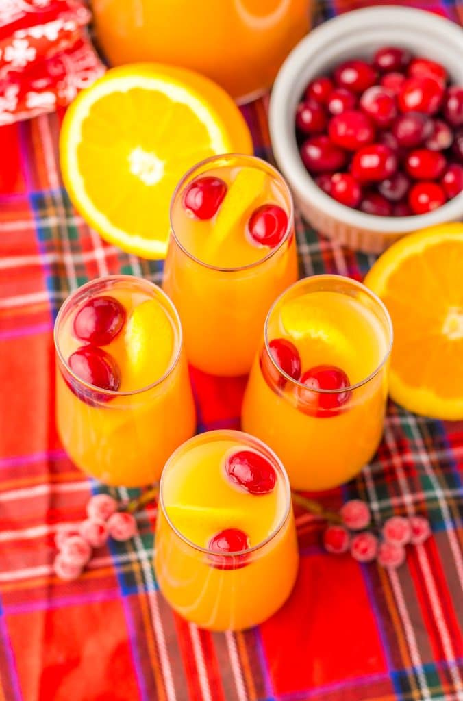 Christmas Morning Punch overhead shot