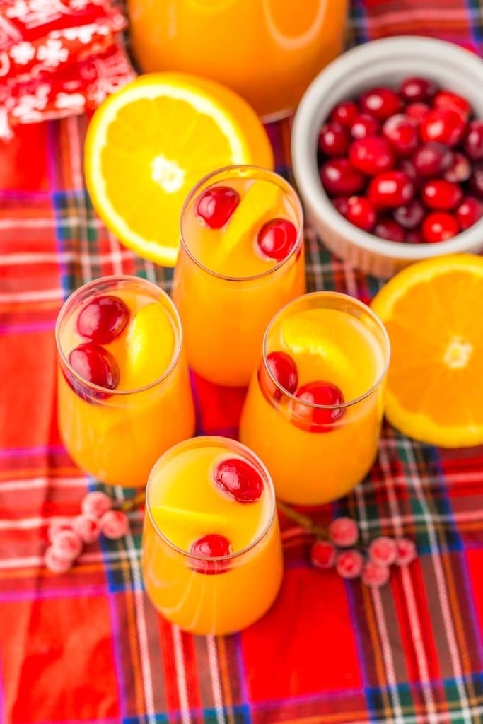 Christmas Morning Punch overhead shot