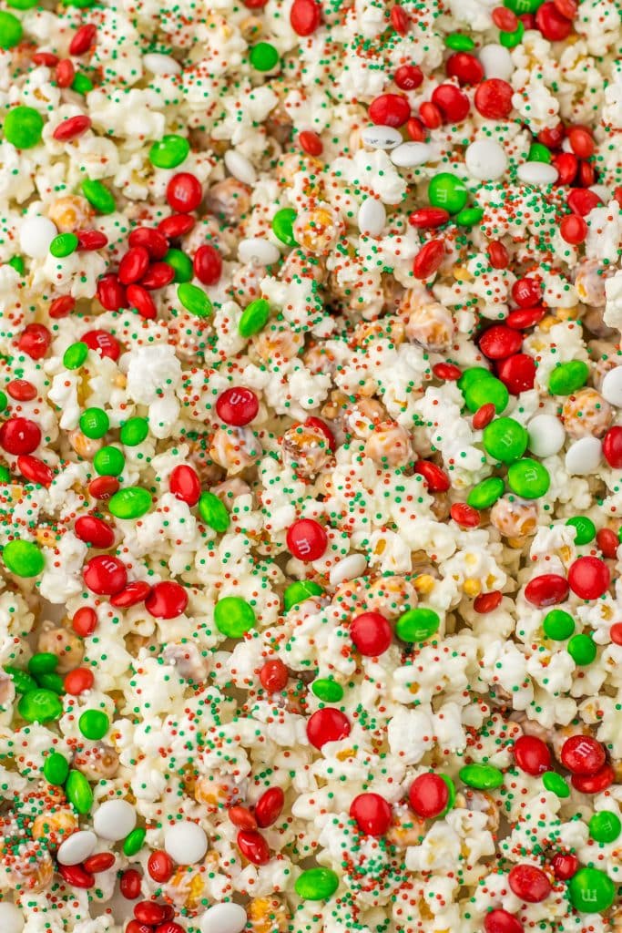 Christmas Popcorn close up