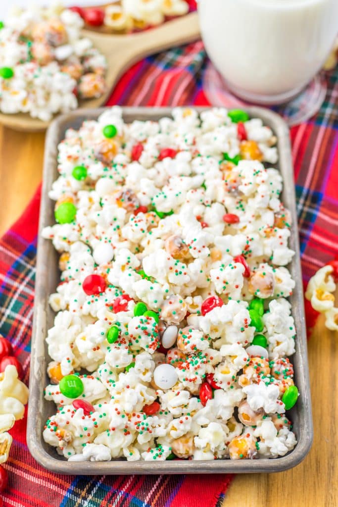 Christmas Popcorn plated