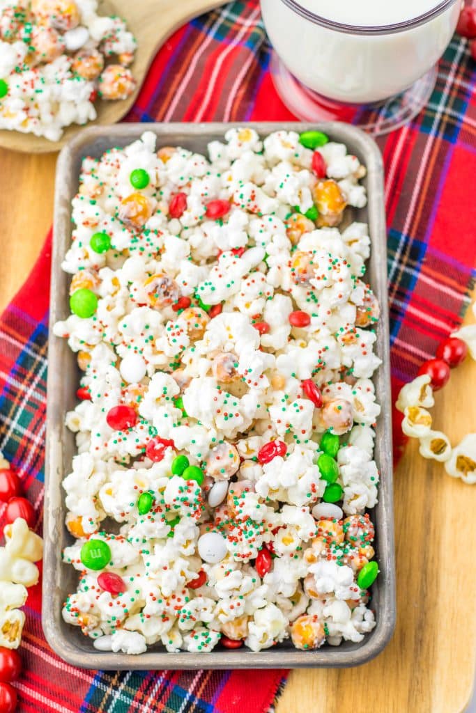 Christmas Popcorn plated