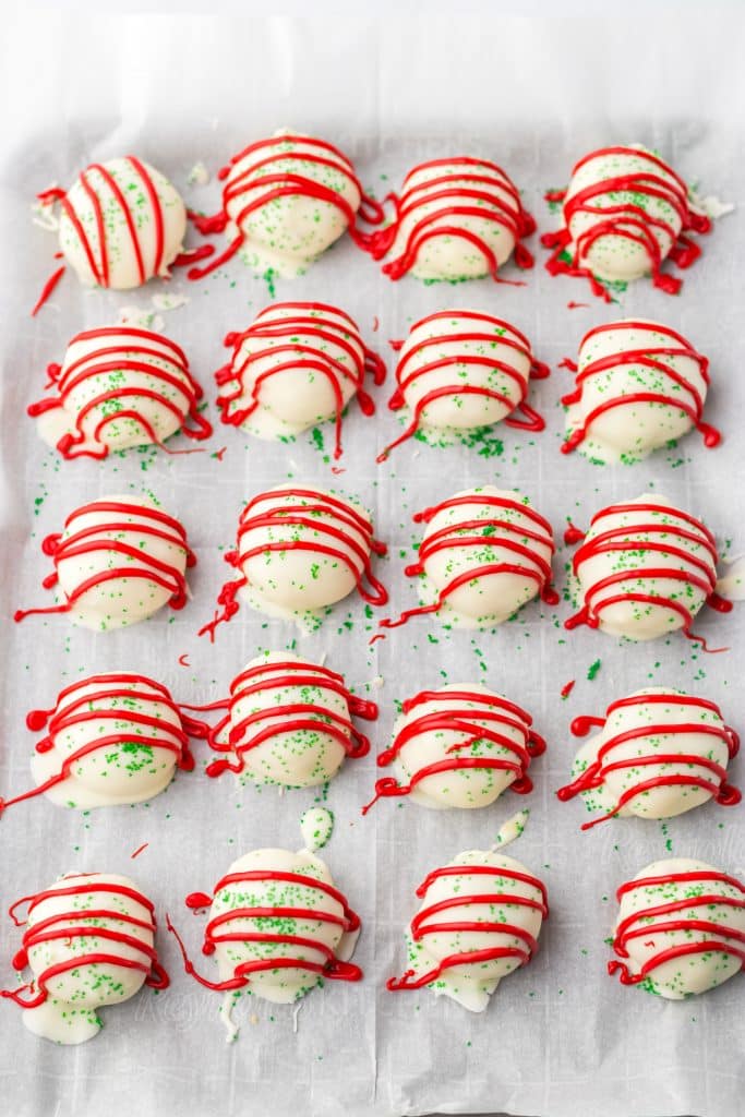 Christmas Tree Cake Balls finished