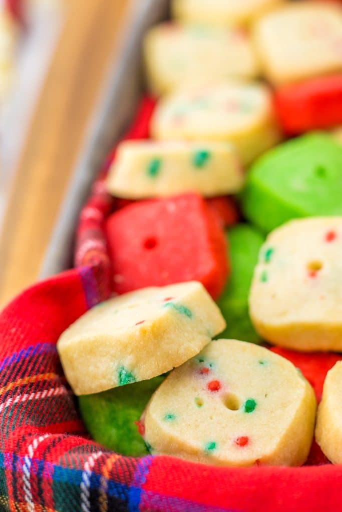 Mini Christmas Cookies close up