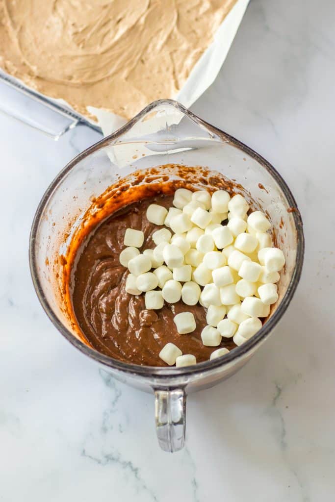 No Bake Hot Chocolate Lush pudding