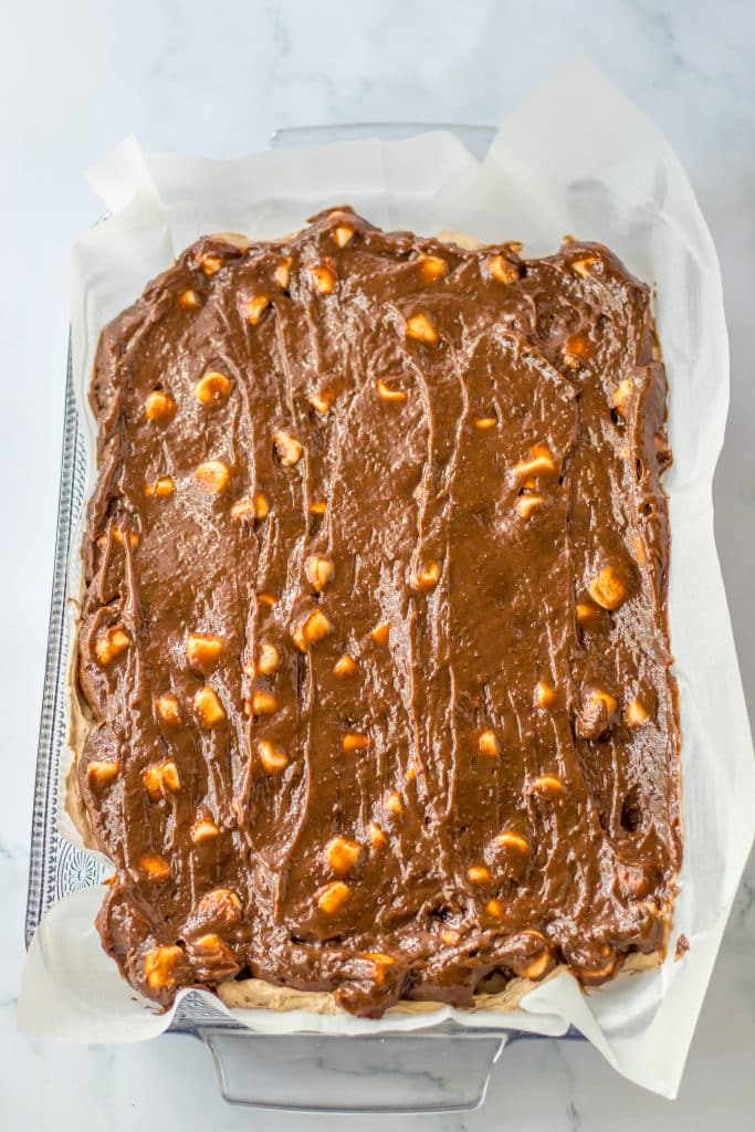 No Bake Hot Chocolate Lush chocolate layer