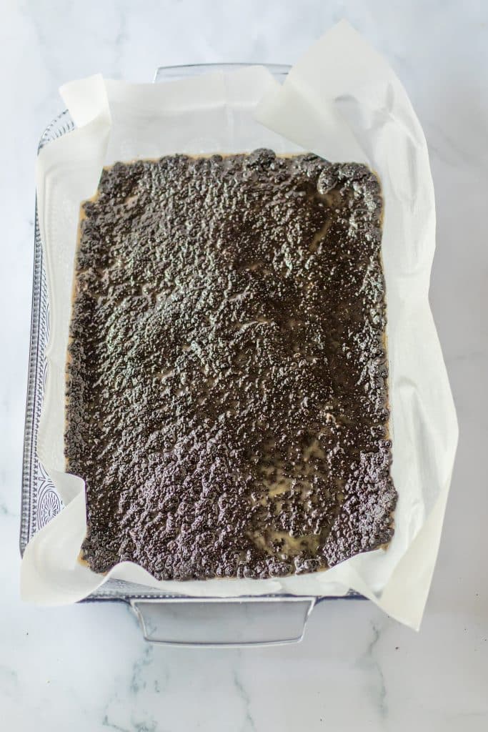 No Bake Hot Chocolate Lush crust