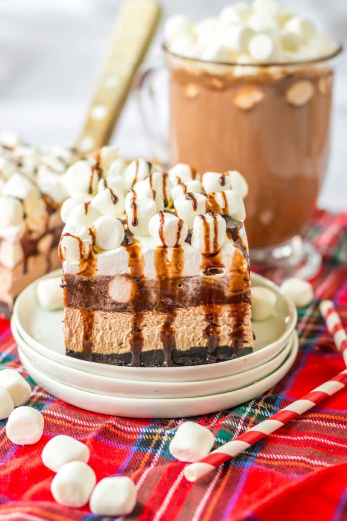 No Bake Hot Chocolate Lush plated