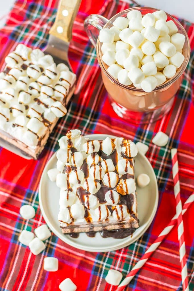 No Bake Hot Chocolate Lush plated