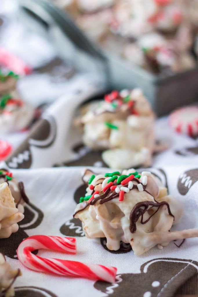Peppermint Crockpot Candy close up
