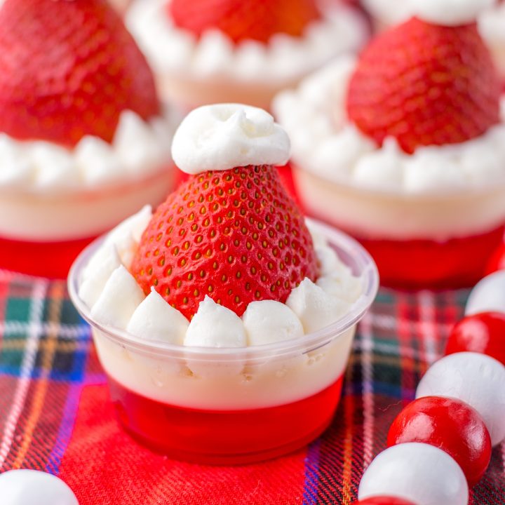 Santa Hat Jello Shots