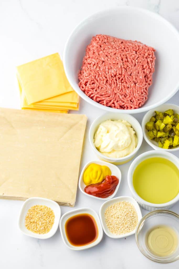 Big Mac Egg Rolls ingredients