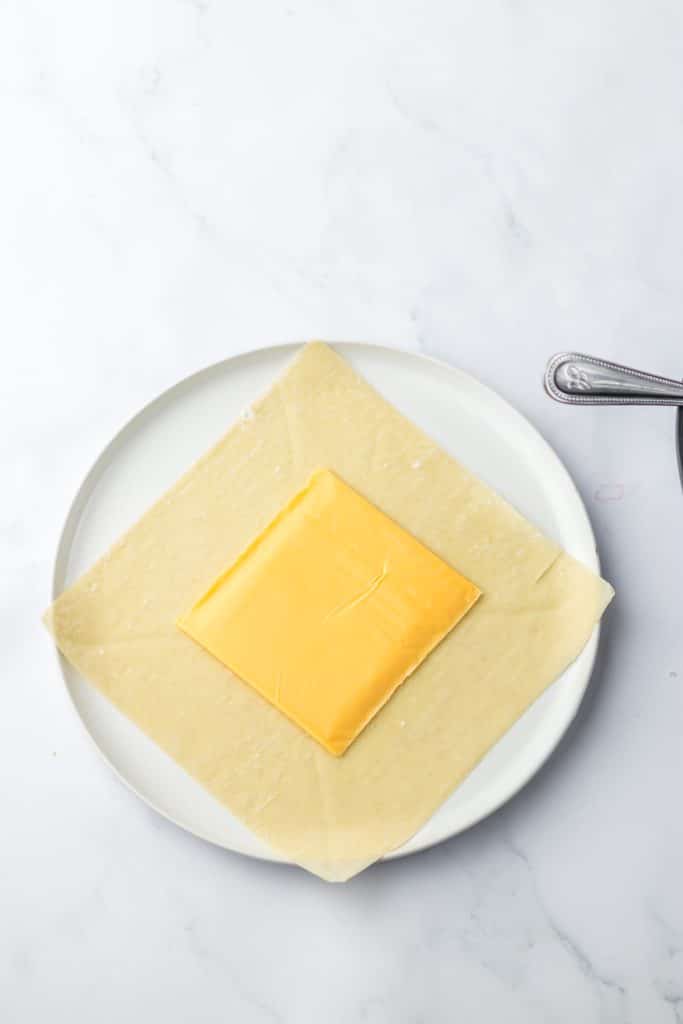 Big Mac Egg Rolls prepared