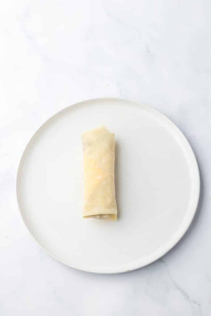 Big Mac Egg Rolls rolled up