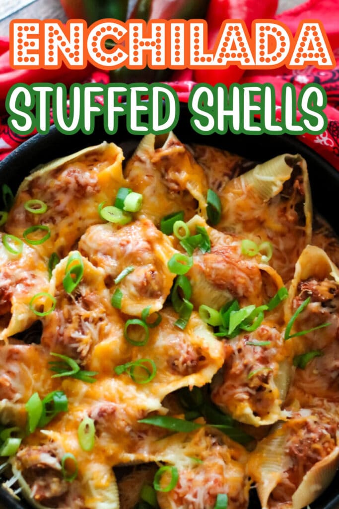 enchilada stuffed shells graphic
