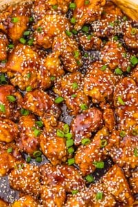 Honey Sesame Chicken close up
