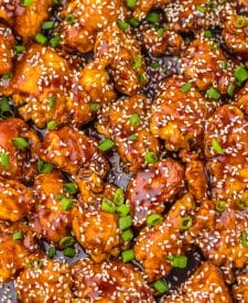 Honey Sesame Chicken close up