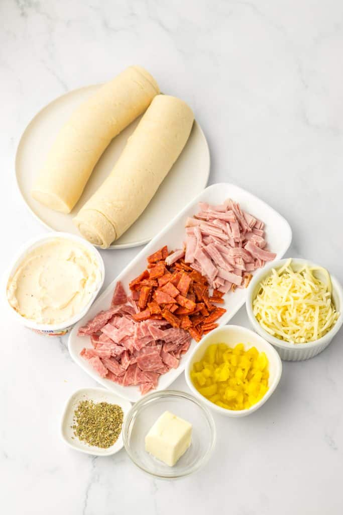 Italian Sub Pinwheels ingredients