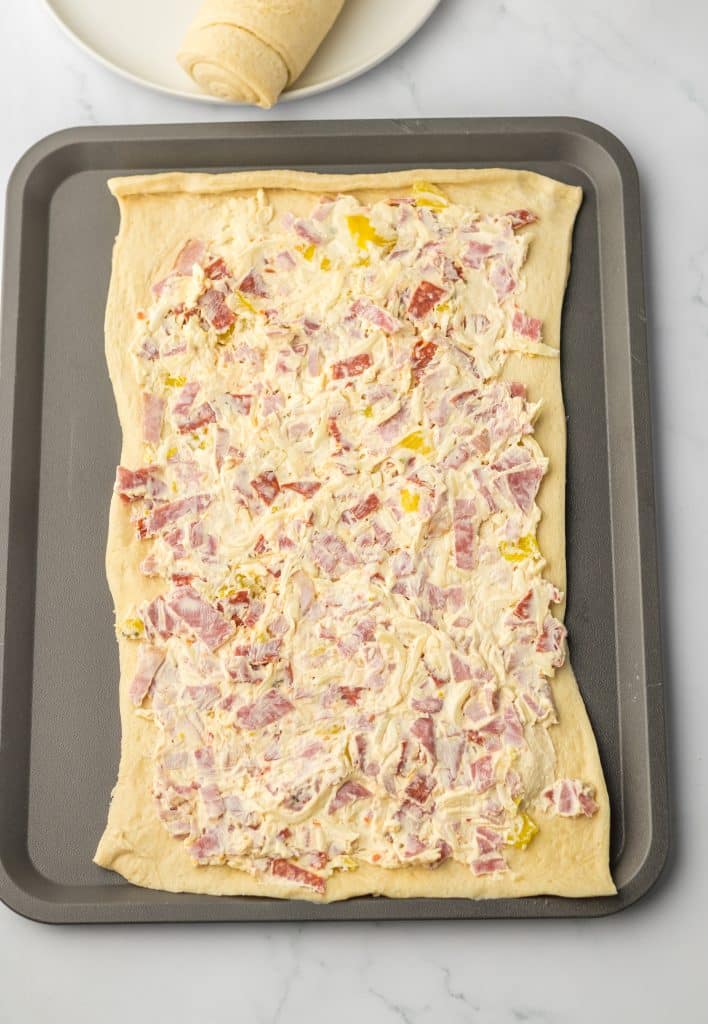 Italian Sub Pinwheels on crescent rolls