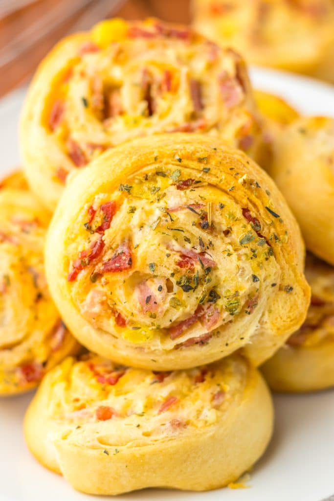 Italian Sub Pinwheels close up